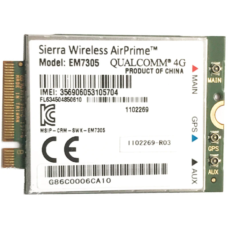Sierra Wireless EM7305 4G M.2 NGFF 100M LTE WWAN карта сетевая модуль|Сетевые карты| |