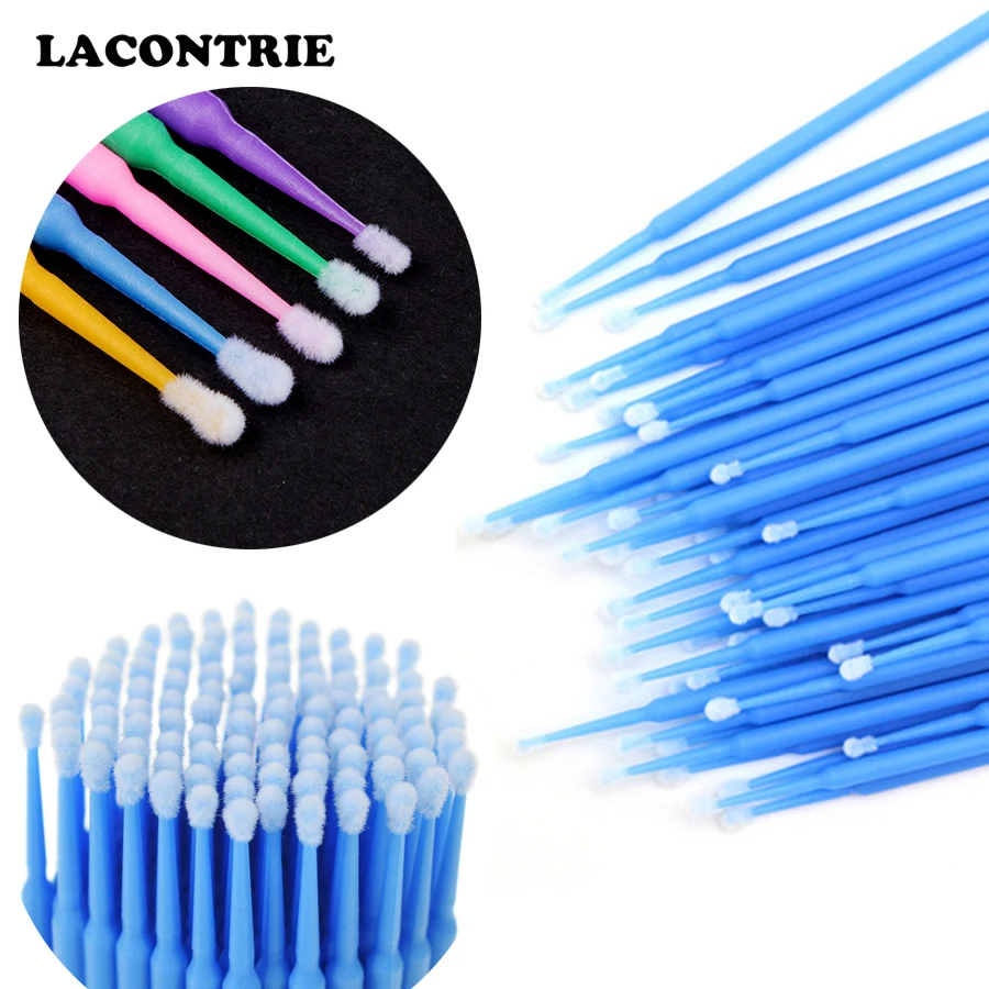 100 шт. ватные палочки для чистки ресниц| |