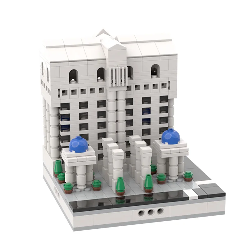 

MOC Street View Caesars Palace for a Modular DIY City Educational Building Blocks Bricks Toy Toys For Kids Children Birthday