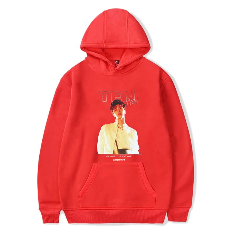 

TEN Super Kpop Hoodies Sweatshirts Spring Autumn Men Women Hooded Pullover Sport Street Style Long Sleeve Male Hoodie Hoody Tops