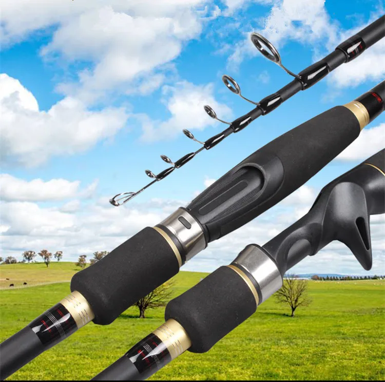 Углеродное спиннинговое Литье удочка MH power жесткая телескопическая Сверхлегкий