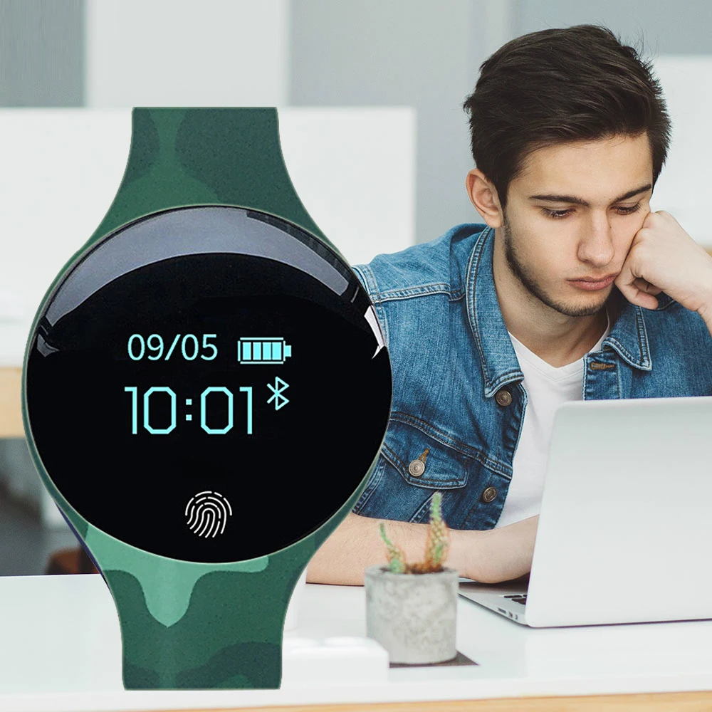 

Fingerprint Boot IOS Android Smart Watch Waterproof Bluetooth Sport Smartwatch Men Women Watches Bracelet Band Reloj Inteligente