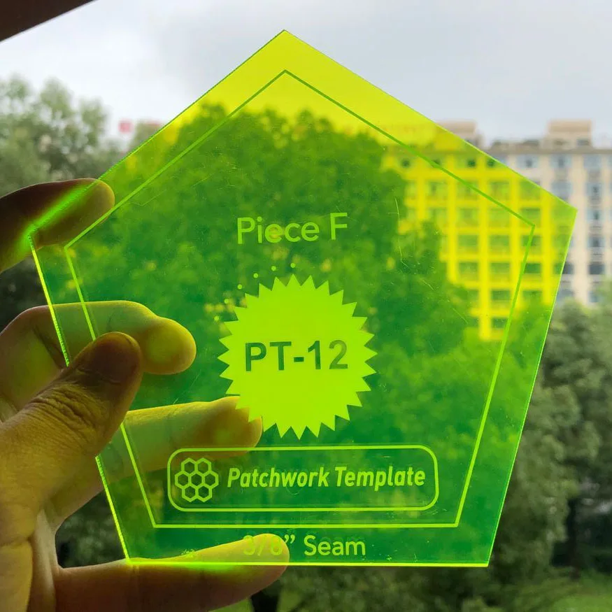 Швейная линейка Лоскутная шаблон для швейных машин 3/8 'припуск шва 1 набор = 12 шт #