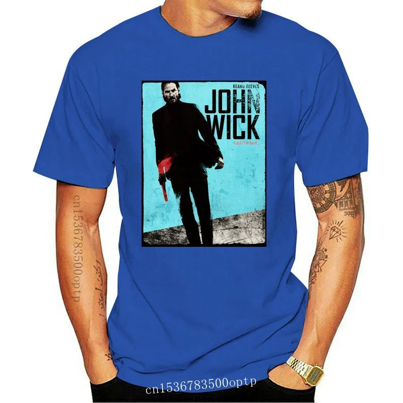 

Новая модная уличная одежда, мужская футболка с рисунком из фильма Джон фитиль, удобная хлопковая Футболка с рисунком