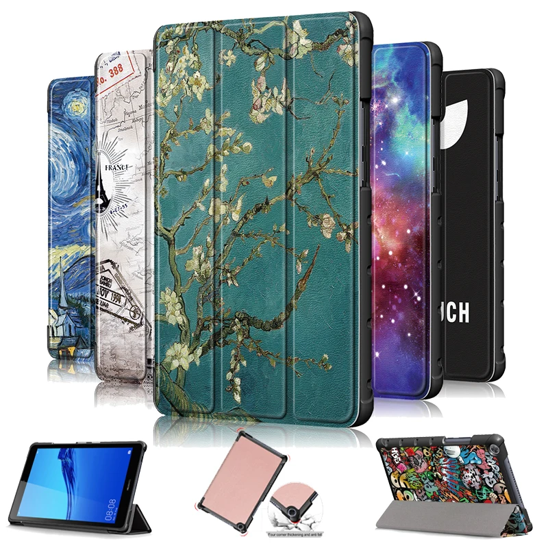 Ультра тонкий модный флип чехол из искусственной кожи с подставкой для 8 0 &quotHUAWEI