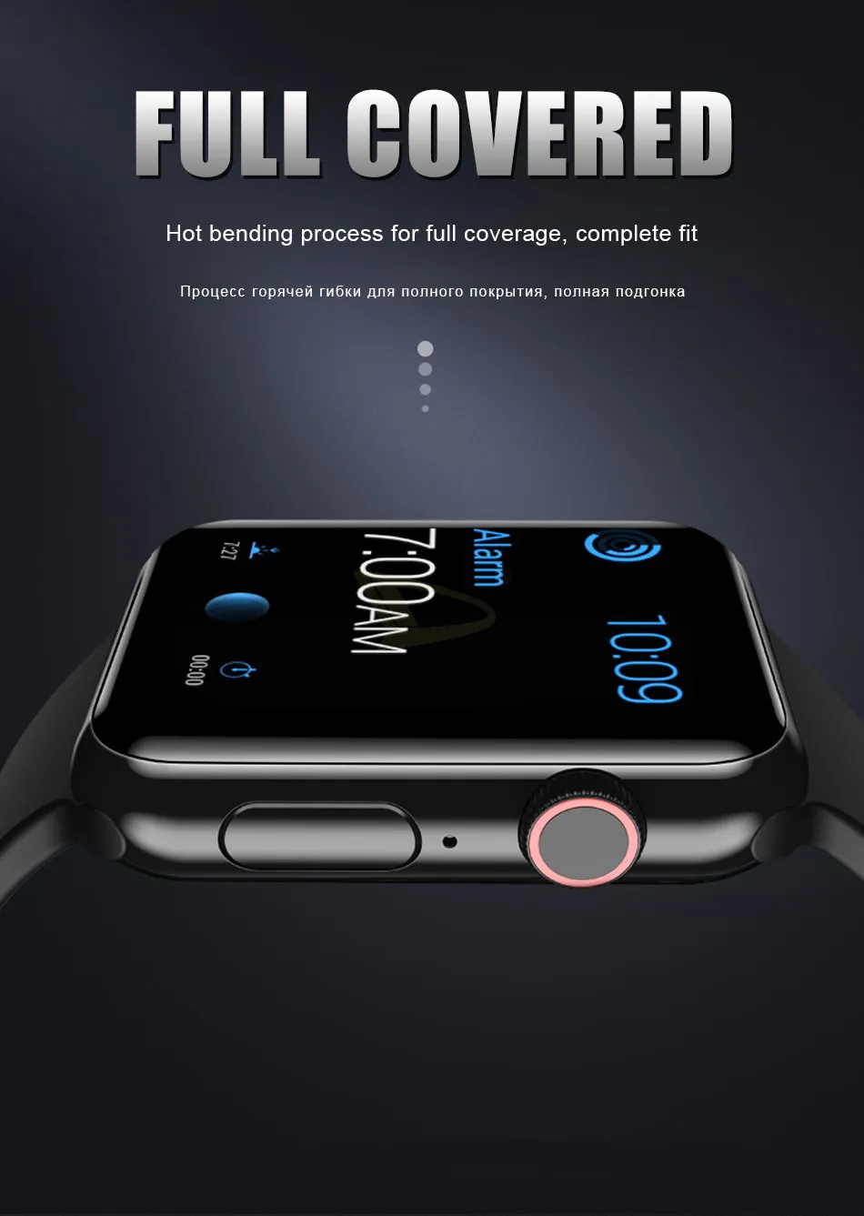15D изогнутое закаленное стекло экрана для Apple Watch 1 2 3 4 Полная защита пленка для Iwatch 38 40 42 44 мм защитное стекло