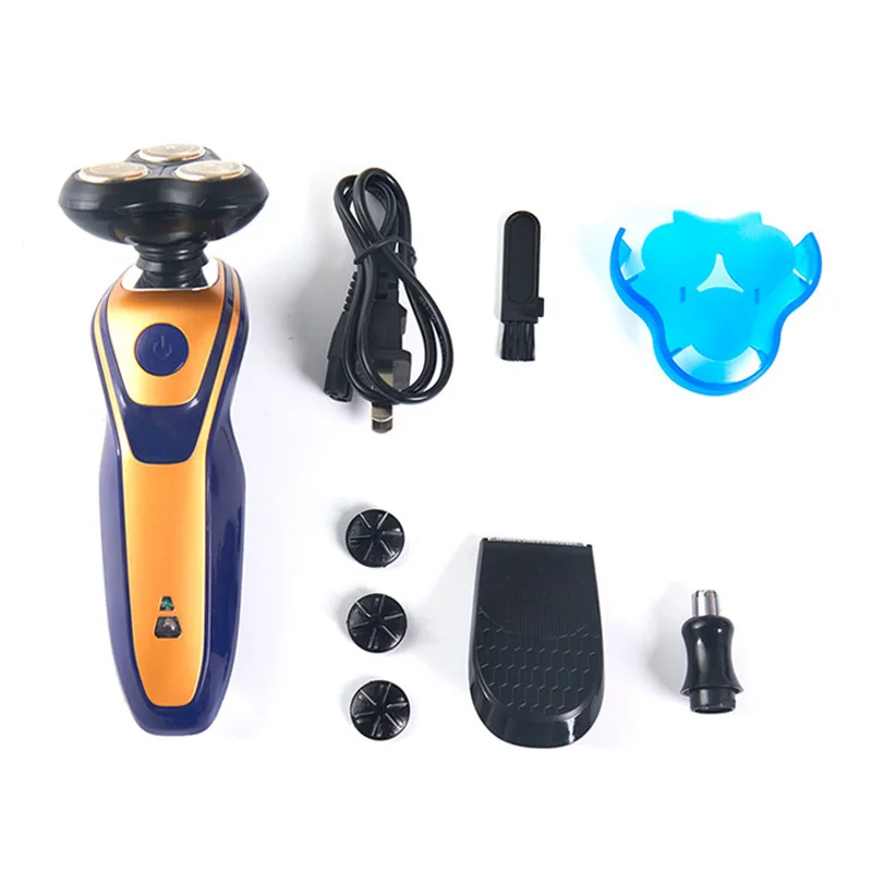 

Multi-function 3-in-1 Beard Razor Rechargeable Electric Nose Temple Hair Remover Beard Shaver