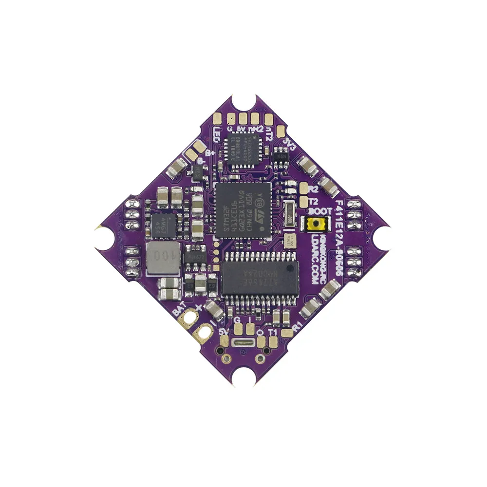 LDARC F411E12A F4 OSD Flight Controller AIO BEC Current Sensor & 12A BL_S 2-4S 4in1 ESC for Beta85X Mobula7 FPV Racing Drone | Игрушки и