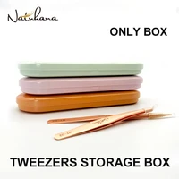 natuhana professional tweezer storage box for eyelash extensiontweezer organizer case lashes tweezer boxeyelash planting tool