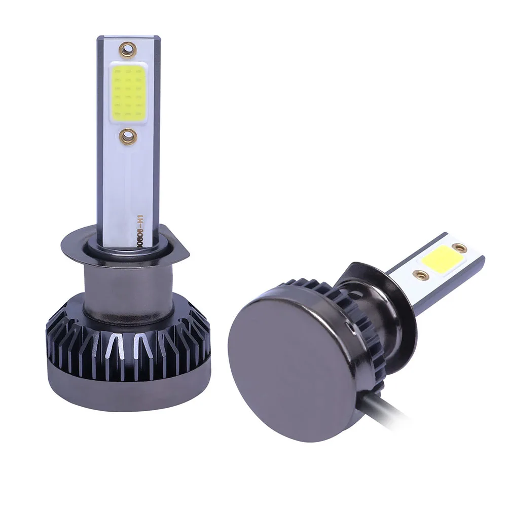 

2x Mini 110W 22000LM H1 LED Headlight 6000K Bulb FOG Driving Light Hi-Low Lamp