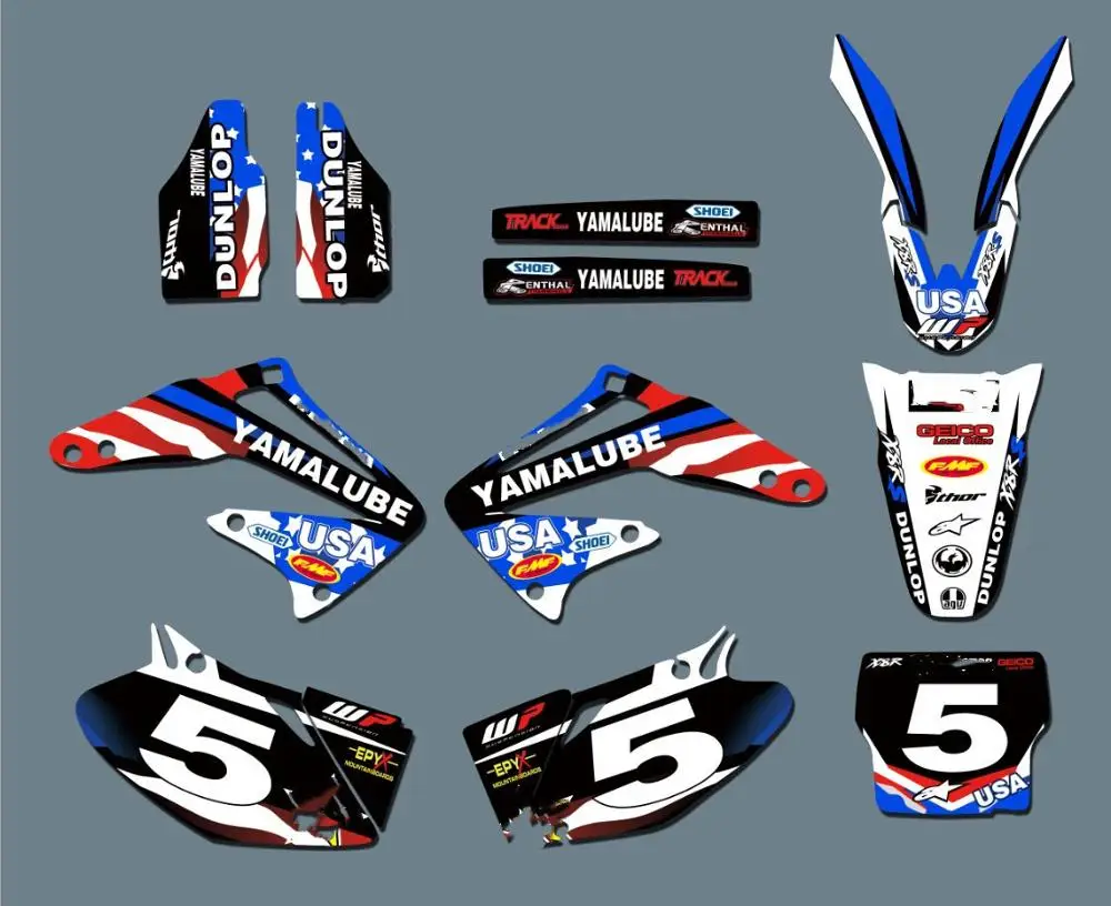 Свободный изготовленный на заказ номера имена мотоцикла стикеры 3м Графика