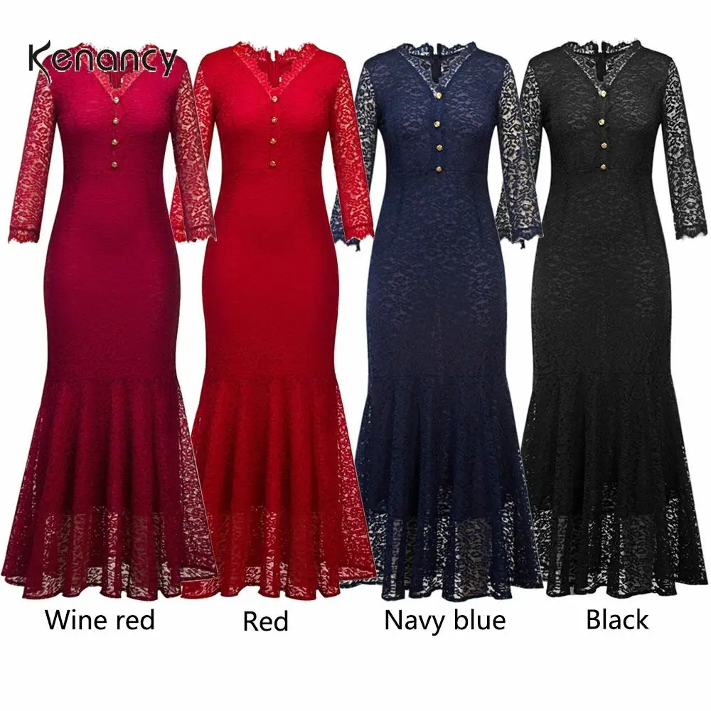 Kenancy весеннее женское платье с v образным вырезом и пуговицами на шнуровке