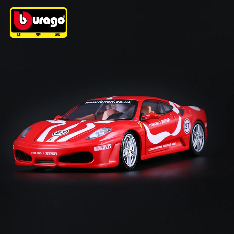 Bburago 1/24 1:24 Масштаб Ferrari F430 GTR Гоночный Спортивный автомобиль литой Дисплей