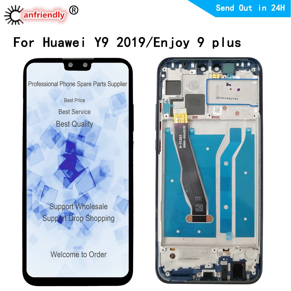 

6,5 "для Huawei enjoy 9 plus enjoy9 plus Y9 2019 JKM-LX1 LX2 LX3 JKM-AL00 TL00 ЖК-дисплей Сенсорная панель экран дигитайзер сборка