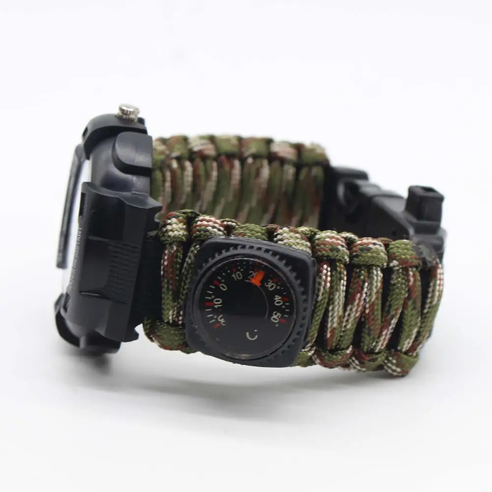 HobbyLane Многофункциональный Открытый водонепроницаемый парашют веревка часы