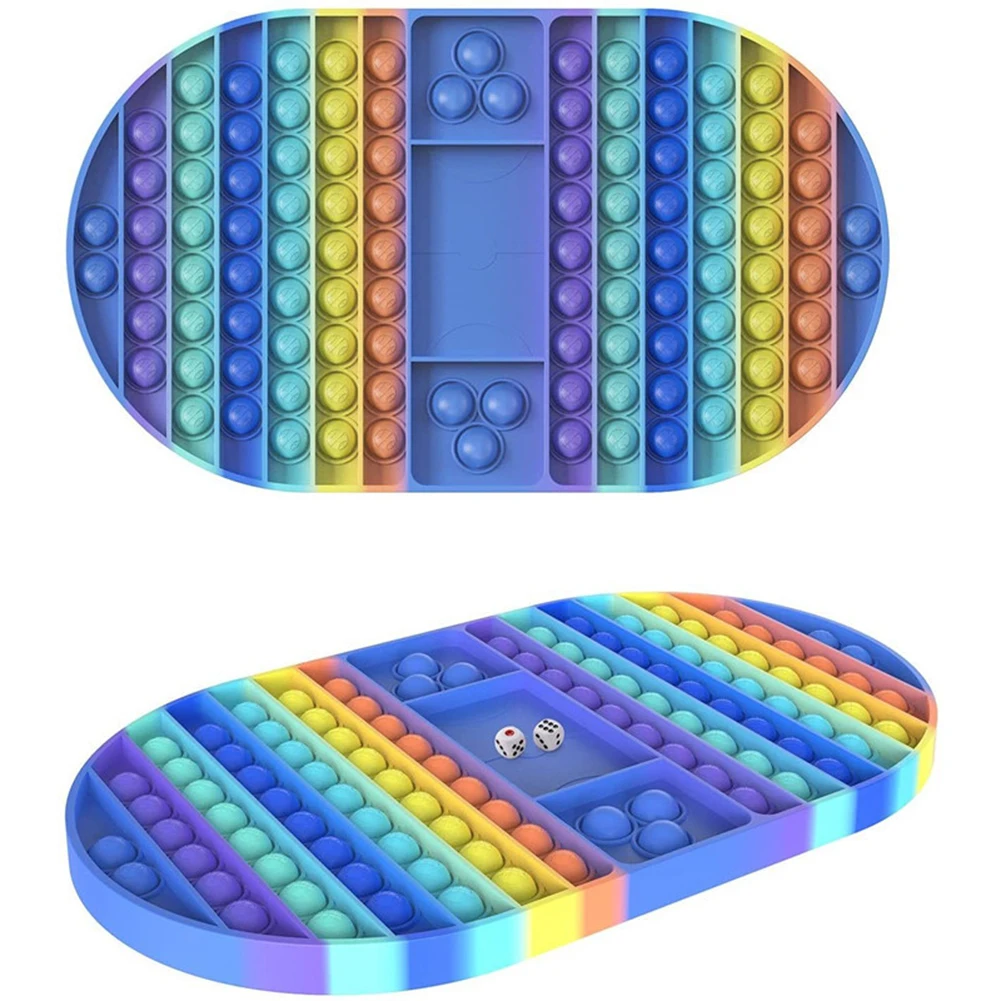 

Silicone Chessboard Push Bubble Simpl Dimmer Press Board Cup Mat Kid Adult Family Simple Dimple Game Entertainment Fidget Toys