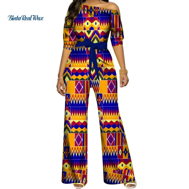 Африканская одежда Дашики комбинезон с принтом Анкары Женская африканская базин