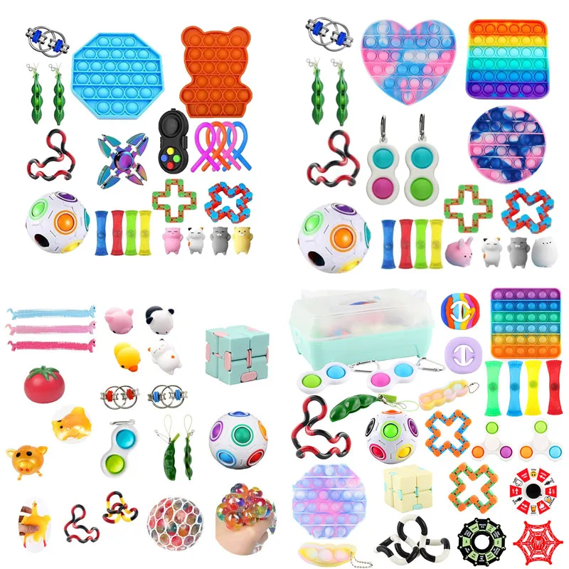 

Игрушка-антистресс, игрушка-антистресс, Снятие напряжения, сенсорный набор для детей и взрослых, сжимаемые игрушки для детей и взрослых, игр...