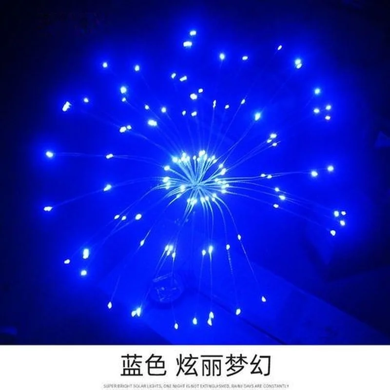 

Solar Powered Outdoor Grass Globe Dandelion Fireworks Lamp Flash String 90 /120/150 LED for Garden Lawn Landscape Holiday Light
