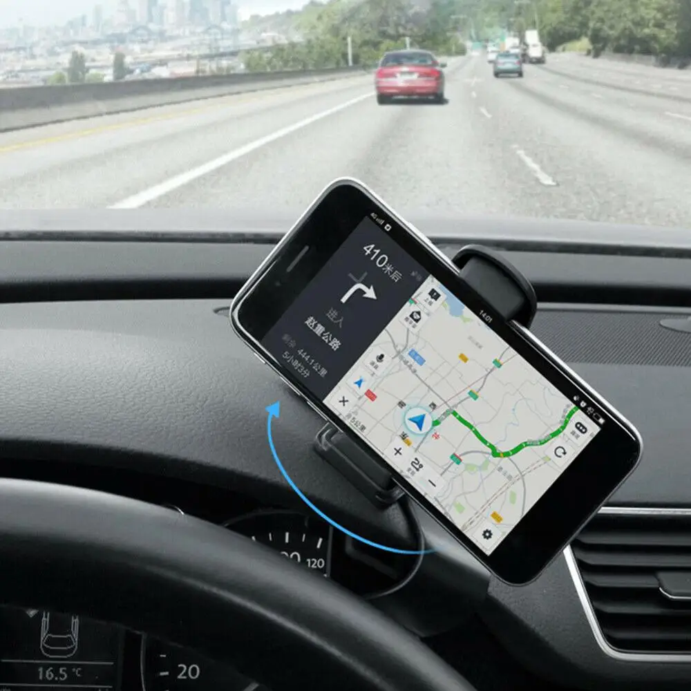 Автомобильный держатель для телефона, 360 градусов, gps навигация, приборная панель, держатель для телефона в автомобиле, универсальный держатель для мобильного телефона с зажимом, подставка, кронштейн