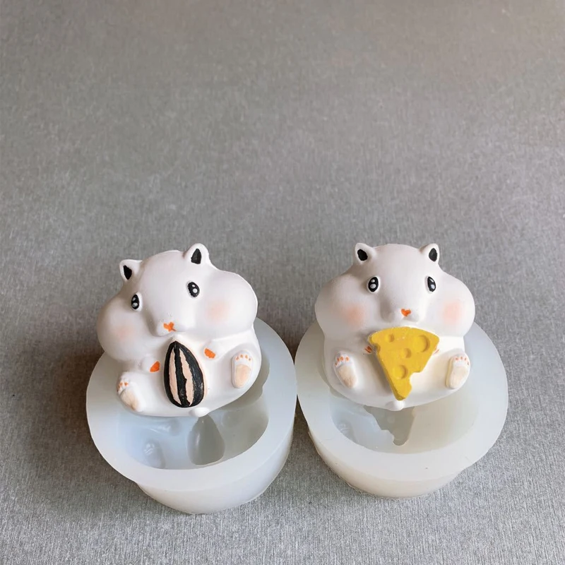 Силиконовая форма в виде мультяшной мыши для изготовления торта пудинга мыла