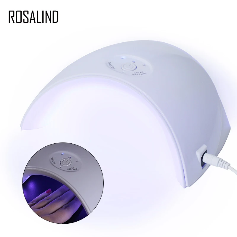 ROSALIND Gel Nail Dryer 12 Leds Lamp 36W UV Sensor 60s Timer Quick Dry Nail Gel Lamp For Drying Nails Auto Sensor Manicure Tools