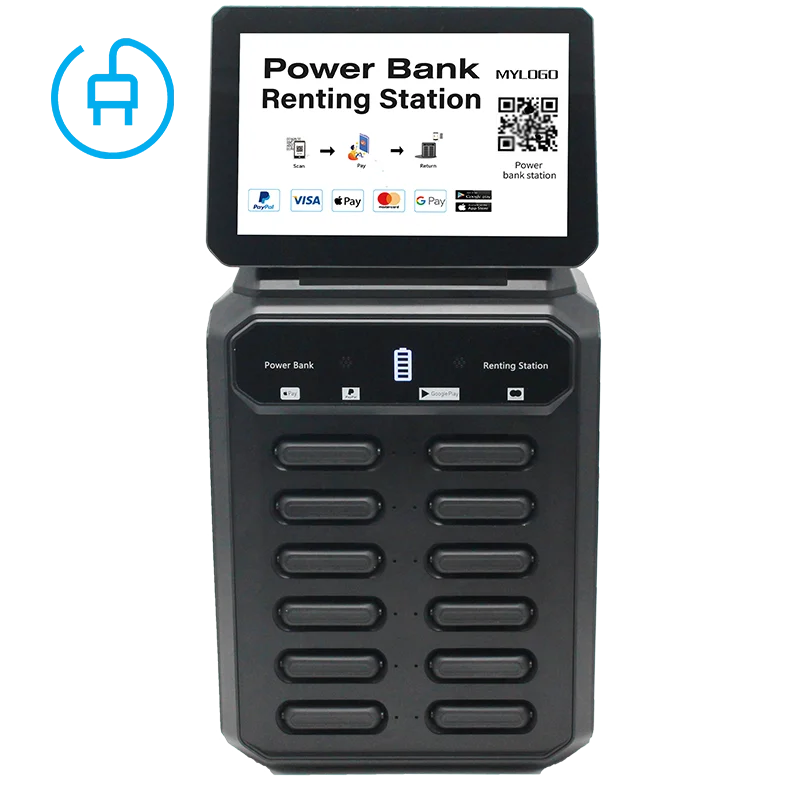 

Qr Scan Share Power Bank Pos Card Pay Shared Power Bank Sharing Power Bank With Touch Screen