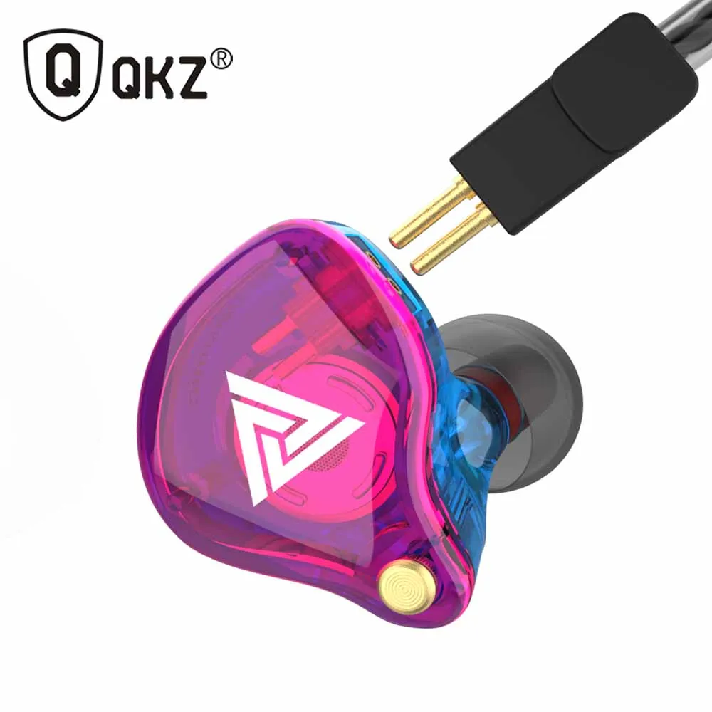 

Оригинальные цветные Внутриканальные наушники QKZ VK4 DD, гарнитура HIFI, бас, шумоподавление, наушники-вкладыши с микрофоном, замена кабеля, науш...