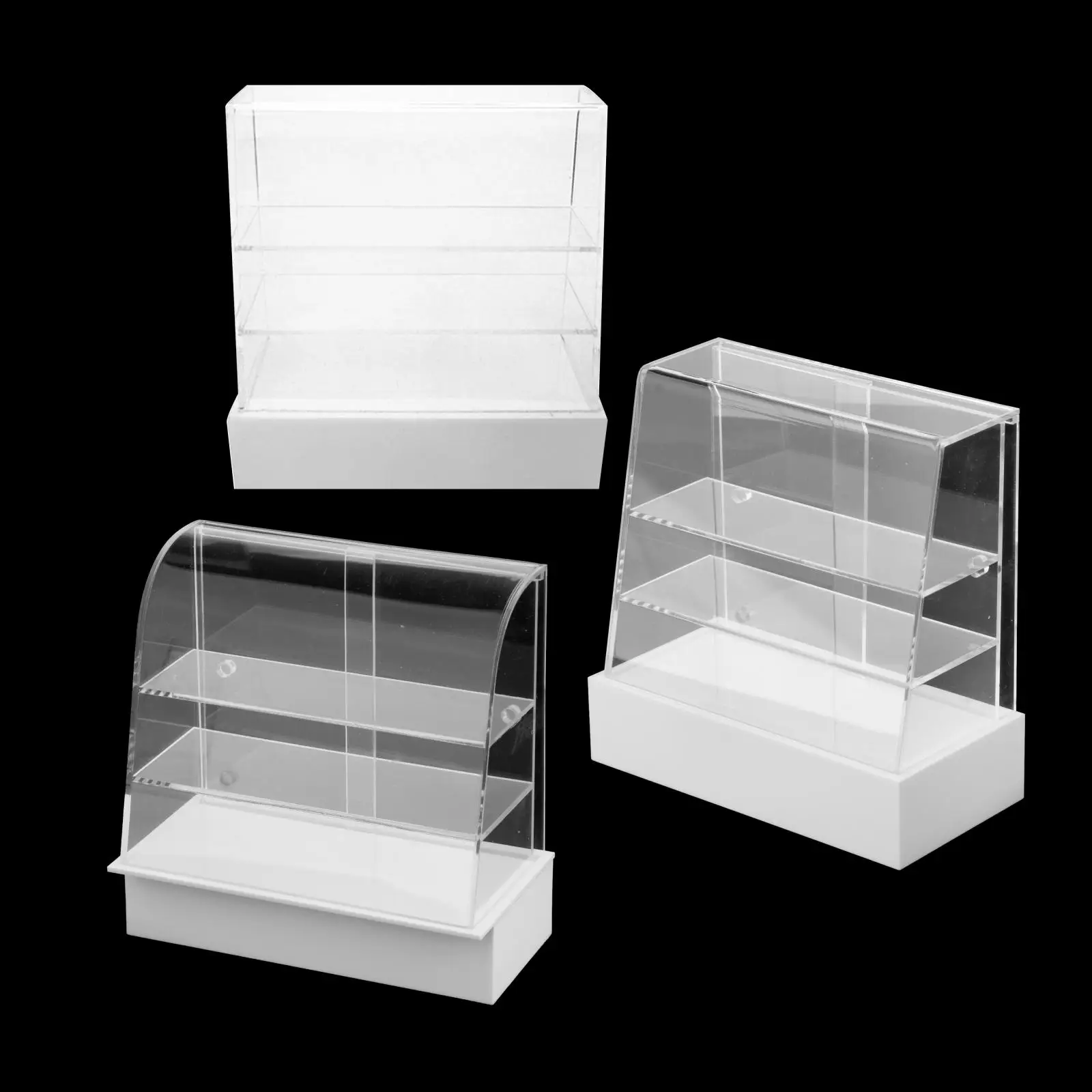 

1/12 Scale Dollhouse Miniature Food Cake Display Counter Bakery Cabinet