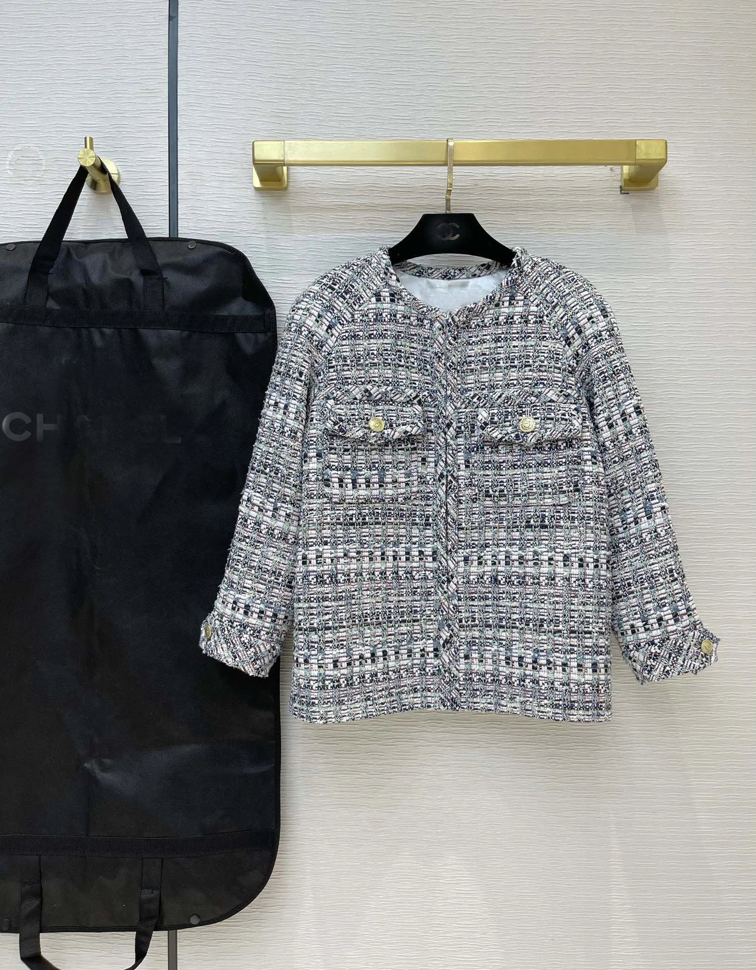 

Женская твидовая куртка Gdnz, повседневное пальто, осень 2021