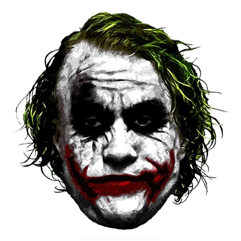 

LLY-0701 Personality Car Stickers Joker Modeling Decal PVC Waterproof Sticker on Motorcycle Laptop Decorative Accessories Decals