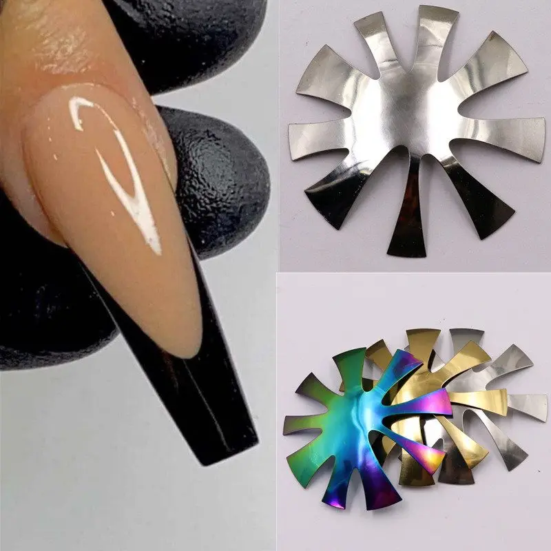 

MAKING NAIL ACRYLIC FRENCH PLATE CLIPPER PLATE MODULE NAIL MANICURE ART