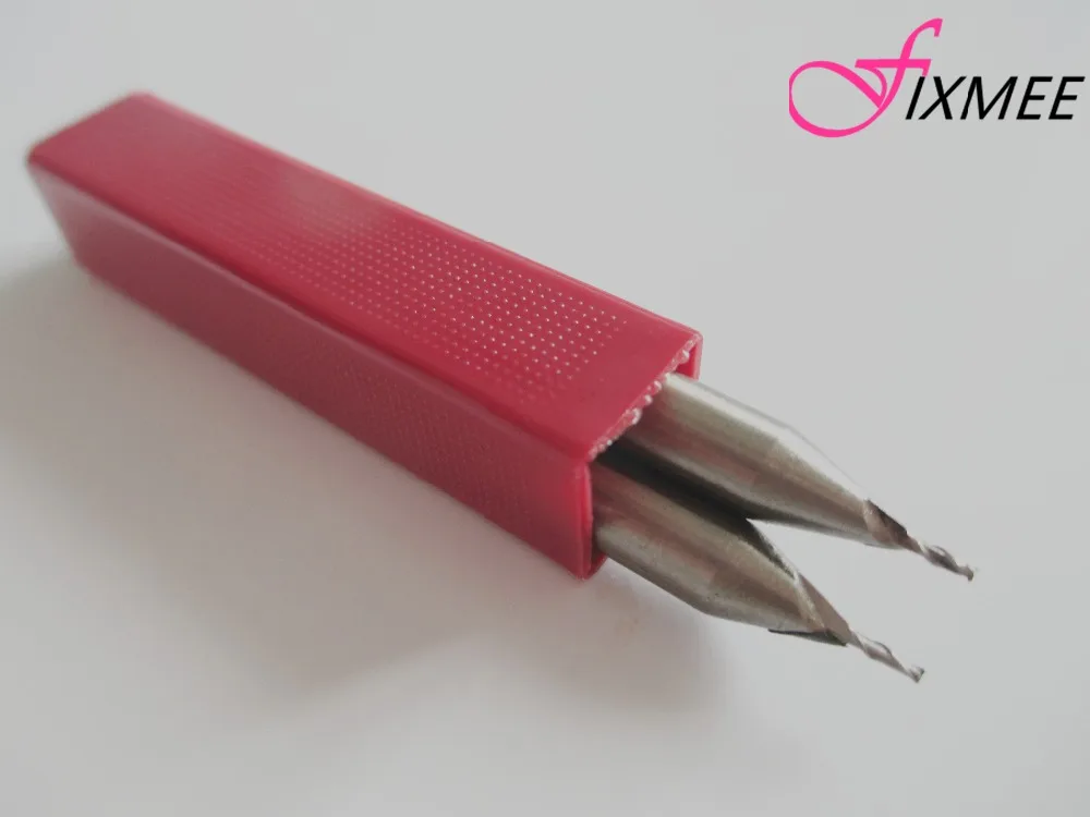 Fixmee New 2pc HSS CNC Straight Shank 2 Flutes 1mm End Mill Milling Cutter for Wood Thin Metal Aluminum Drill Bits 6mm | Инструменты