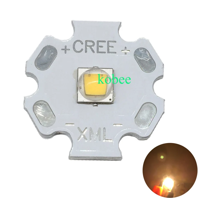 Светодиодный излучатель CREE XML XM-L T6 1 шт. 10 Вт холодный белый теплый синий