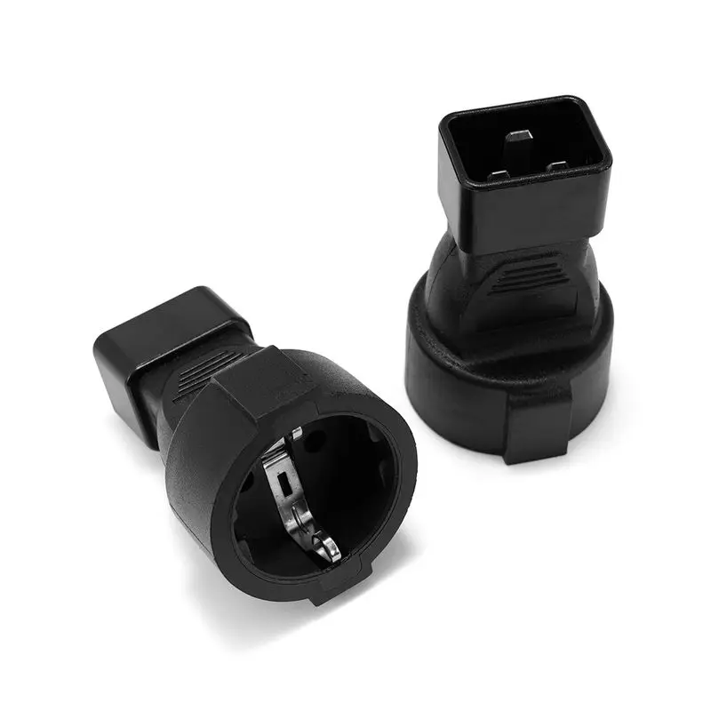 Адаптер питания IEC C20 штепсельная Вилка для Schuko CEE7/7 Женский адаптер PDU UPS IEC320 вилка