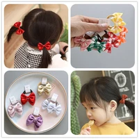 10pcsset new baby kids girls cute bow elastic hair bands sweet princess scrunchie headband rubber bands accessories