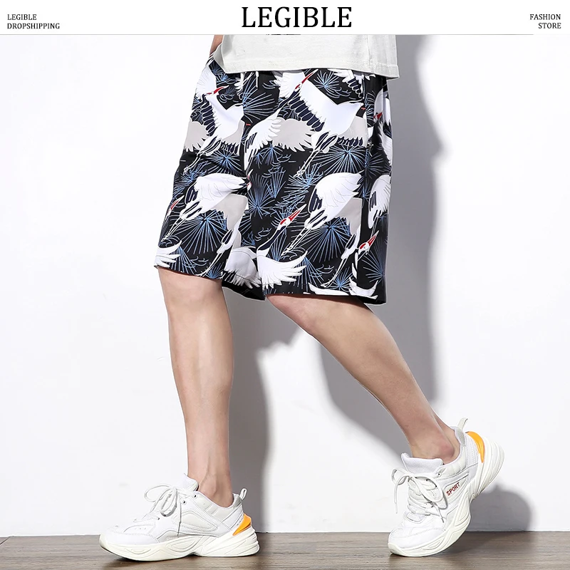 Разборные пляжные шорты мужские летние с принтом Гавайи свободные повседневные