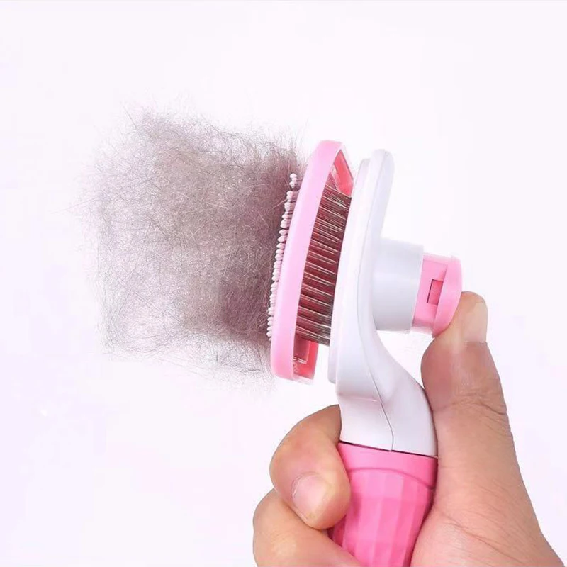 Расчески для собак маленькая собачья щетка питомцев щенков кошек автоматические