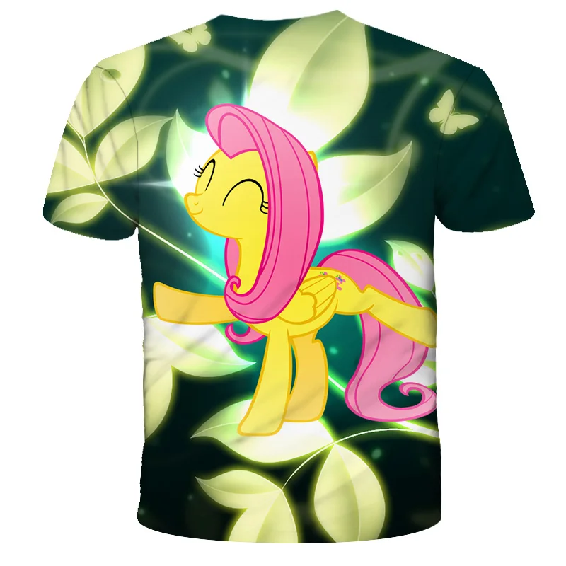 

Summer girls tshirt unicorn T-shirt my little pony cute 3D Printed 4-14ys Kids Tees Tops polyester T shirt cartoons Children