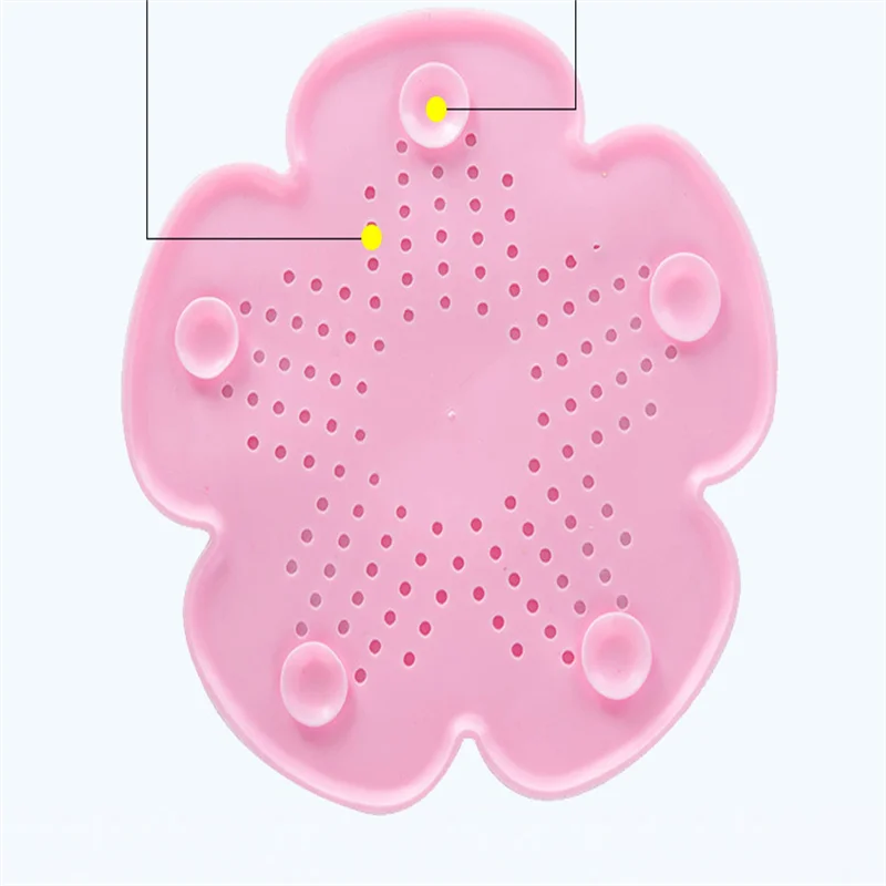 

3 Pcs Of Flower-shaped Silicone Sewer Filter, Silicone Floor Drain, Anti-clogging Floor Drain For Kitchen And Bathroom