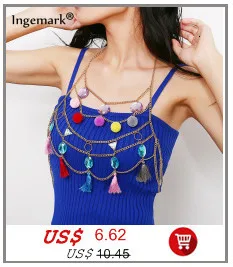 Ingemark винтажная индийская металлическая цепочка на пояс для живота, Аксессуары для платья, креативные цыганские кристаллы, пояс с надписью, ювелирные изделия для тела для женщин