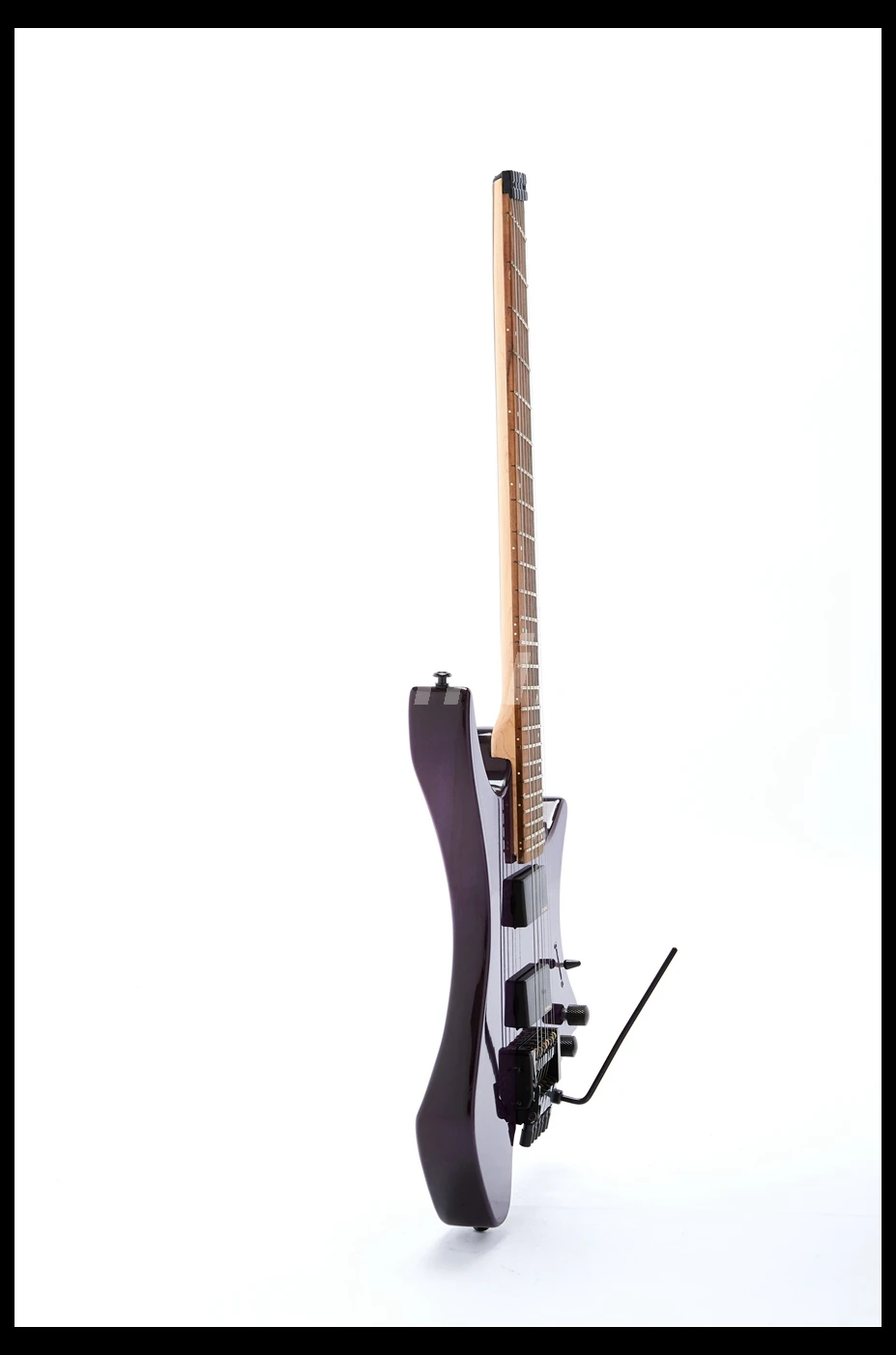 Высокое качество безголовая гитара цельный корпус из красного дерева