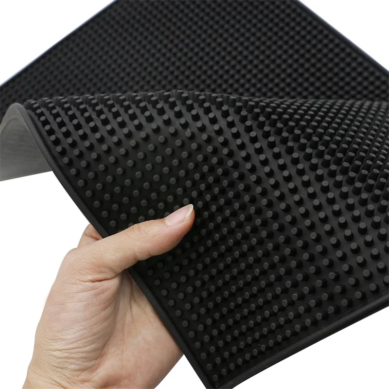 Flexible PU Anti-slip Heat Resistant Salon Mat Barbershop Styling Tools Holder Countertop Flat For Hairdressing Accessories | Красота и
