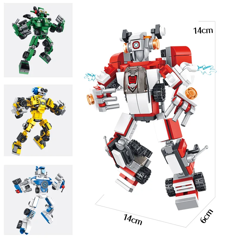 Городской полицейский пожарный автомобиль деформированный Робот строительные