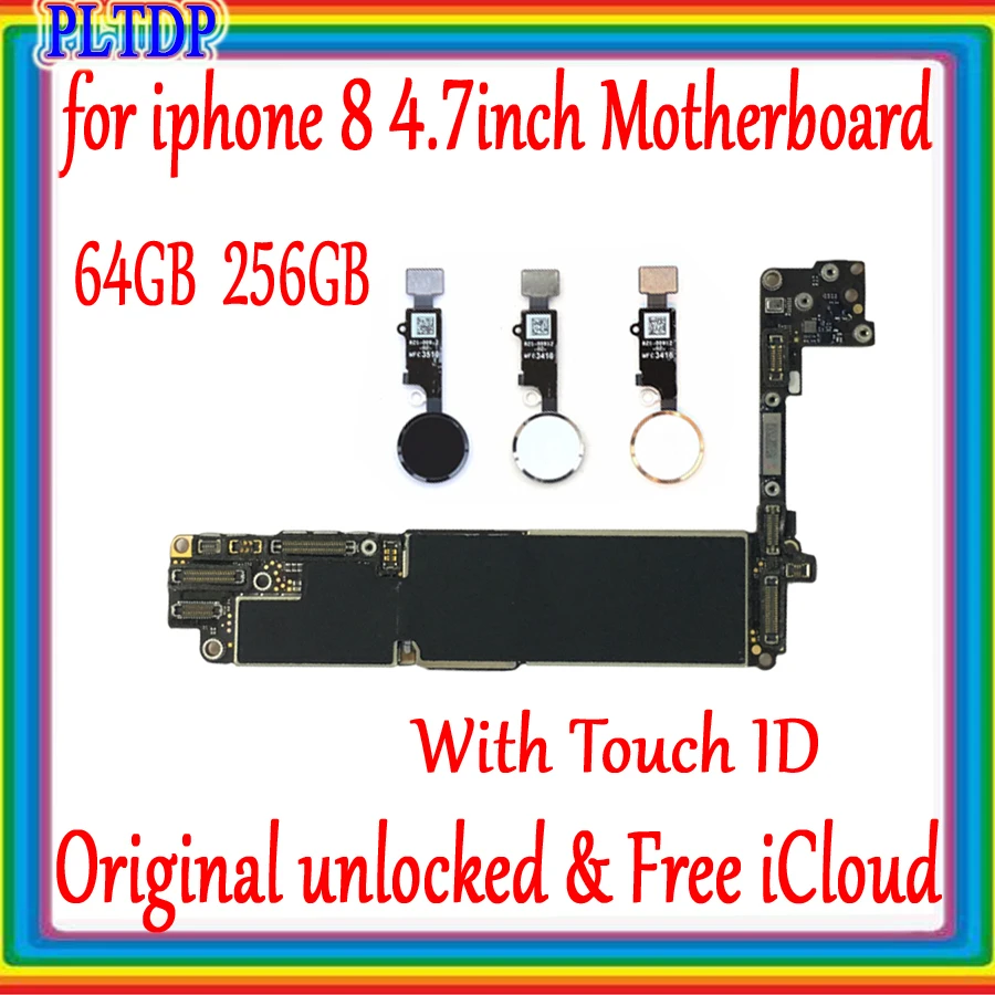 Заводская разблокированная материнская плата для iphone 8 4 7 дюйма с Touch ID/no ID 100%