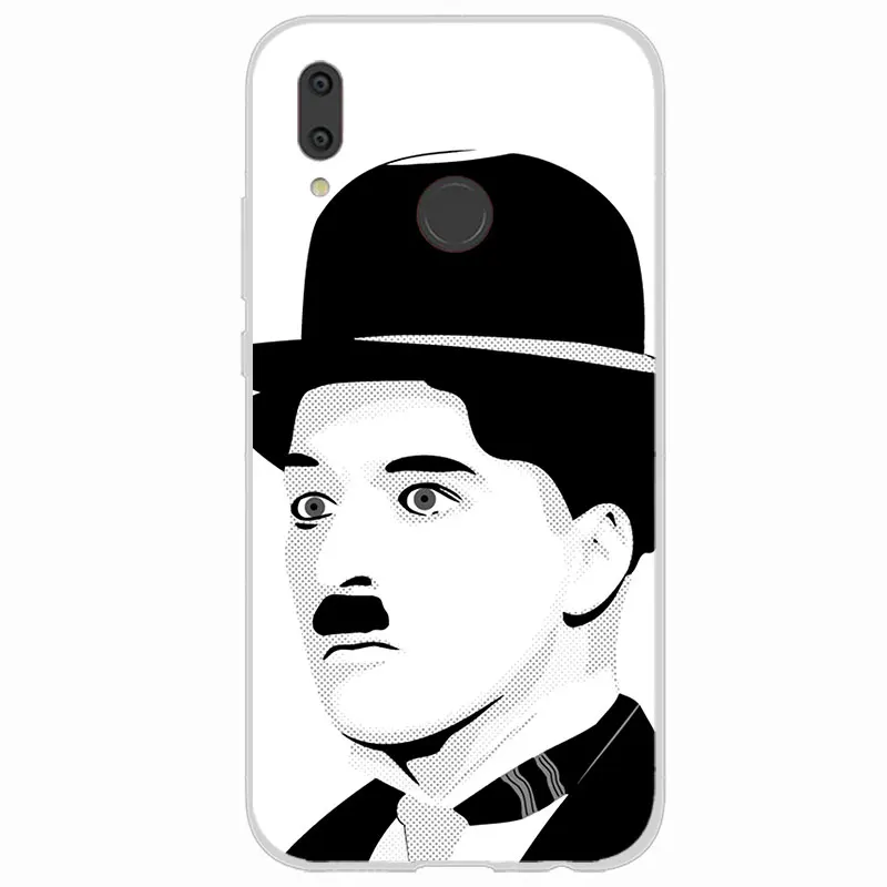 TPU Back Cover For Huawei Y3 Y5 Y6 Y7 2017 II Pro Silicone Soft charlie chaplin Phone Case Prime 2018 Y9 2019 |
