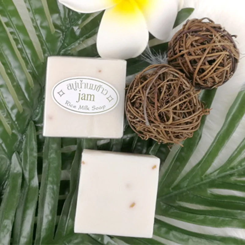 Thai Rice Milk Soap Collagen Skin Lightening Handmade Oil Control Whitening Moisturizing Body Care Acne Smoother TSLM1 | Красота и