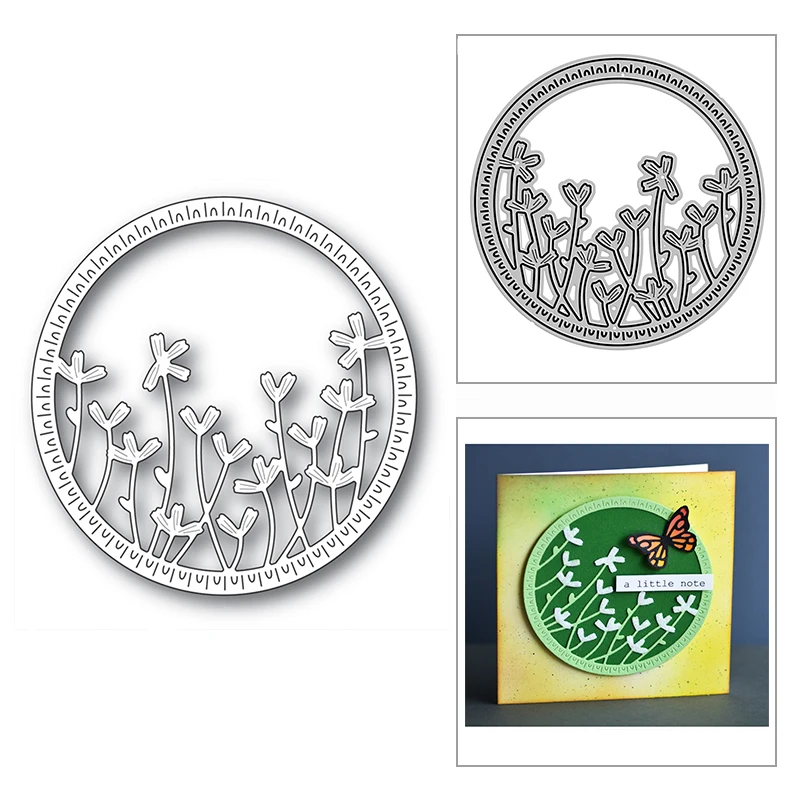 

Новый декоративный цветок круглая рамка 2020 металлическая резка штампы для DIY скрапбукинга декоративные и карты изготовление тиснение реме...