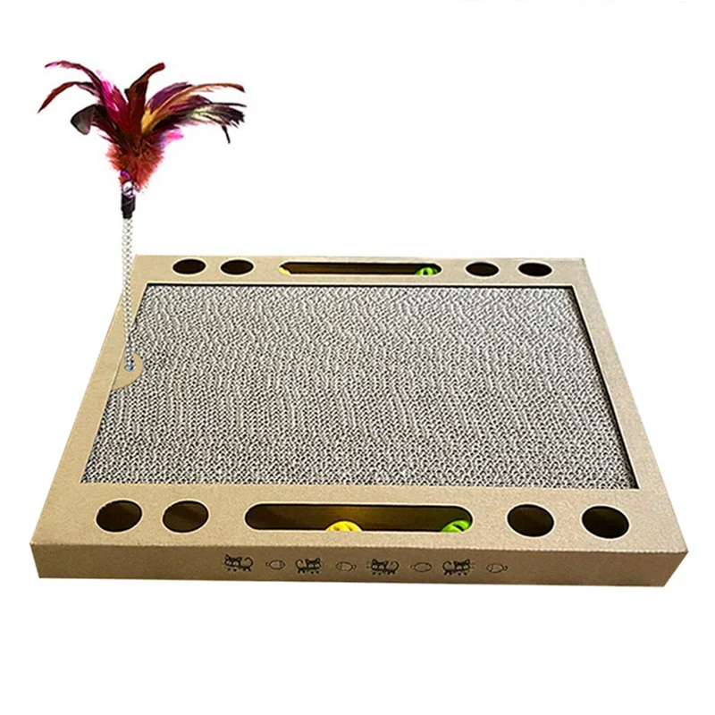 

New Multifunctional Cat Scratch Board Grinding Nails Interactive Protecting Furniture Cat Toy Cat Scratcher Toy - 1