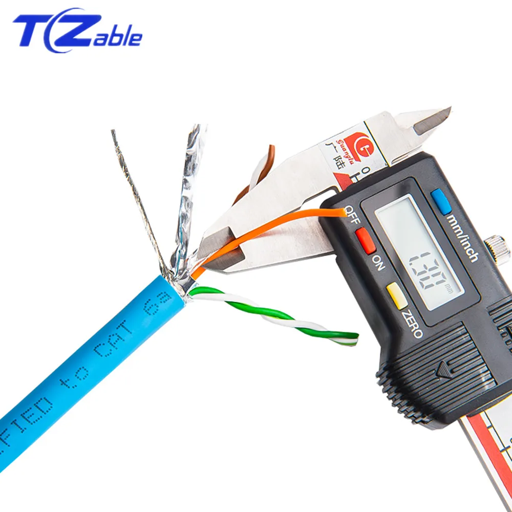 Сетевой кабель RJ45 Cat6A двойное экранирование SFTP 10 Гбит/с высокоскоростной lan для